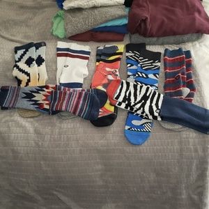 Lightly used lot of stance socks.7 pairs